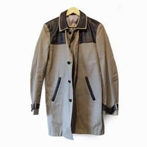 THE KOOPLES - Cotton and leather military coat - Sz 48